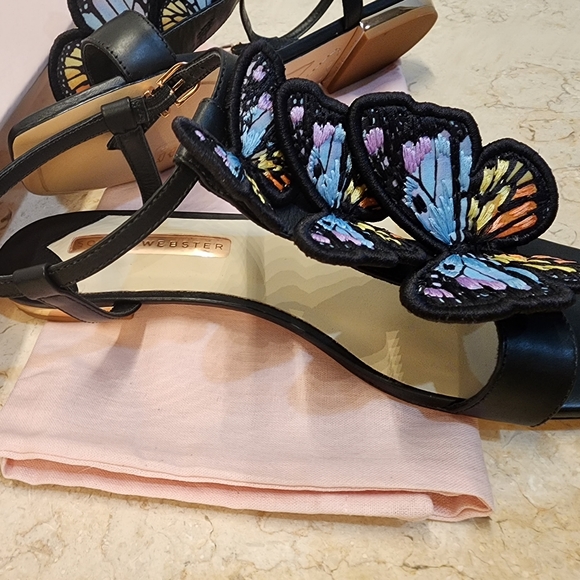 Sophia Webster Butterfly Riva Flat Sandal - Picture 1 of 6